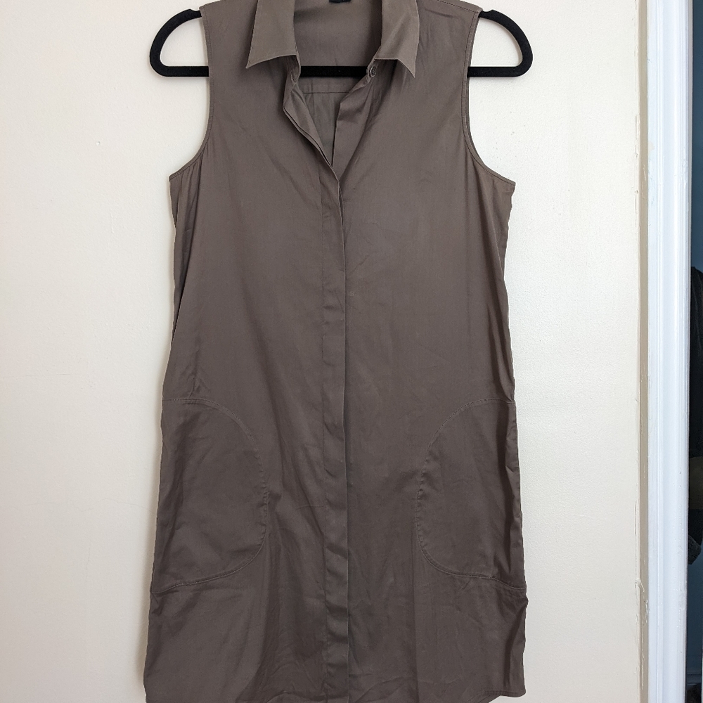 Theory button down dress